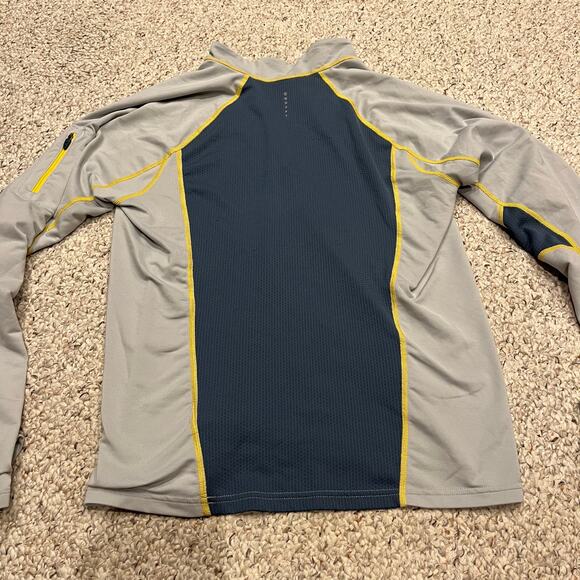The North Face Impulse Quarter Zip Pullover Sz M Gray Outdoor Running Gorpcore - Picture 2 of 5